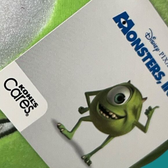 NWT Kohls Disney Pixar Mike Wazowski Monsters Inc Plush Stuffed Animal  12” - Picture 3 of 4